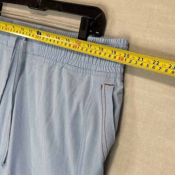 Dickies Medical Women's Size 2XL XXL Nursing Scrubs Pants Cropped Light Blue - Picture 7 of 9